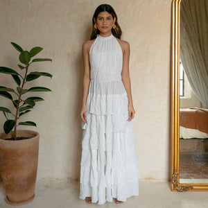 Leonnora Ruffle Layered Gown