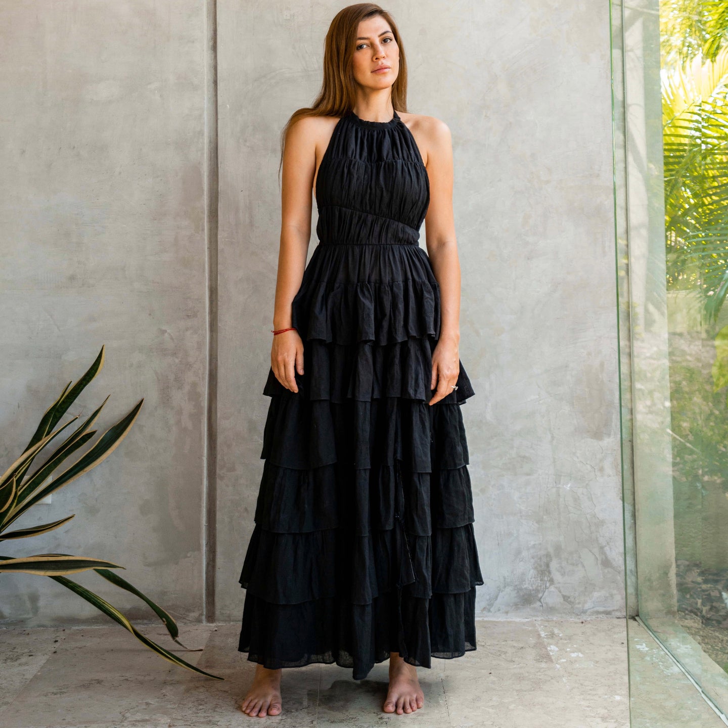 Leonnora Ruffle Layered Gown